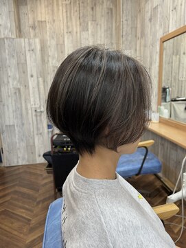 アンサ 城陽寺田店(ANSA) ショートボブコントラストハイライト