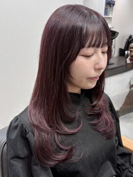 ノウル 中野(NoWL) 【 NoWL 】バイオレットカラー×レイヤーカット/イルミナカラー