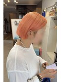 サーモンピンク風透け感コーラルカラー×最高級ケア