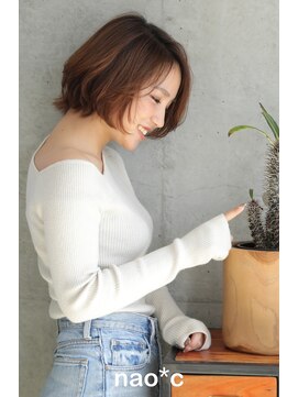 ナオシ トレス 富雄店(nao*c tres) 【奈良/富雄nao*c】大人かわいいグラマラスウェーヴィーボブ