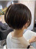 ☆お客様style☆横顔美人丸みショート