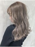 ミルクティーロング_マロンベージュかきあげロング_ba319061