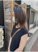 【中澤彩乃】抜け感カラーハイライトカラーウルフカットレイヤー