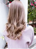美髪こなれミディホワイトグレージュケアブリーチ韓国風ワンホン