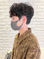 アイティーバイアルバム 藤沢店(IT by ALBUM)&nbsp;ピンパーマメンズアップバングスキンフェード_ba383221