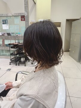 アッシュ 関内店(Ash) ボブのコテ巻き風パーマ