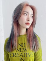 アルバム 渋谷パルコ(ALBUM) デザインカラー_チェリーブラウンフェミニンロング_29185