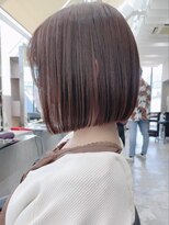 リール 銀座(R'EEL) 透明感カラーと柔らか縮毛矯正で極上ボブ