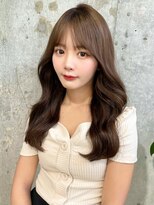 ルームバイシー 新宿(Loom. by Sea)&nbsp;韓国風前髪/シルキーベージュ/グレージュカラー/斜めバング