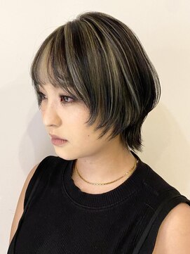 ネオリーブ チロル 横浜西口店(Neolive CiroL.) ショートウルフ☆3Dハイライト【seira】