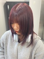 ベレーザシェルト(Beleza scelto)&nbsp;4767ニュアンスカラーシースルーバングパープルブラック韓国ヘア