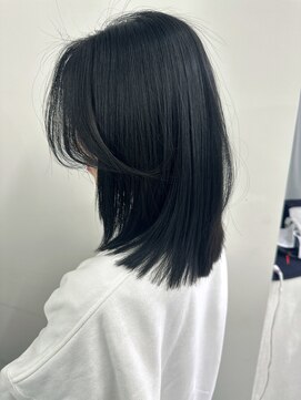 ユー(juu.) 【juu./柳迫】navy greige×髪質改善ケラチントリートメント