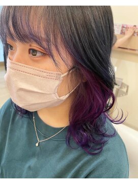 ヘアメイク アージュ 大野城 下大利店(HAIR MAKE age) インナーカラーパ＾プル　20代30代40代