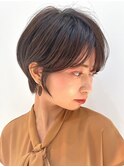 30代40代大人女性/前髪ありショートボブ/ショートヘア/髪質改善