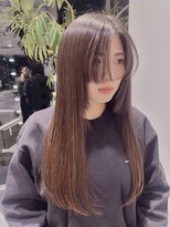 韓国ストレートヘア艶トリートメント前髪姫カット