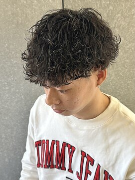 ニアウ 高崎店(Niau) 波巻きスパイラルパーマメンズマッシュ波巻きパーマ群馬県高崎市