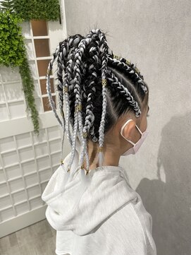 イト(ito) コーンロウブレイズポニーテール兵庫県姫路美容室~糸ito~HIRO