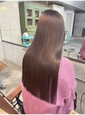 【Lloyd 大宮】ピンクブラウン×切りっぱなしミディアム
