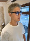20代.30代.40代/メンズカット/ハイトーンカラー/ブリーチ透明感