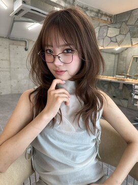 サイン 渋谷(SIGN) 韓国ヘアくびれヘア水光肌レイヤーカットグレージュブリーチ無し