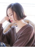 外はねボブヘア