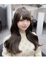 ワン バイ ジ エクト(One by The Ect) 姫カットレイヤー/韓国風巻き/ベージュカラー