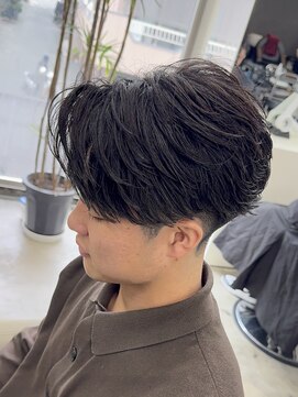 エデアンホンテン メンズサロン(EDEAN 本店 (旧:EDEAN 上通)) MENS HAIR フェザーショート フェザーパーマ ブルーブラック