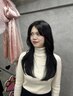 【トレンド韓国ヘア◎】韓国風*顔まわりレイヤーカット+全体カラー