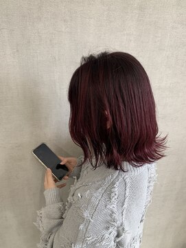 トリコ(ToricO) ガーネットグラデーション　ワインレッド　チェリーレッド