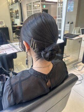 エアー 神戸(AIR) お呼ばれヘア＊タイト三つ編み