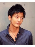 ソフトなツーブロックメンズショート　　メンズカット