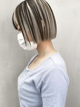 ギークス(GEEKS) 【GEEKS渋谷】切りっぱなしボブ/アンブレラカラー/夏カラー/小顔