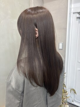 ファビ 渋谷(Fab) くびれヘア/暗めカラー/アプリコットオレンジ/縮毛矯正