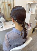 編みおろしアレンジ