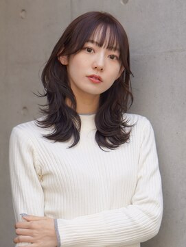 アーレント(AREND) レイヤーロング×ナチュラルブラウン