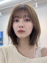 サンドイエナ 横浜店(sand yena)&nbsp;くびレイヤーボブルフネビージュ小顔ワンレンこなれミディ