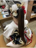 成人式ポニーテールアレンジ