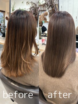 ベルム(Belme) 美髪艶感20代30代40代◎透明感艶髪ミディアムグレージュ/用賀