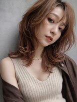 シオン(shion) 前髪カットくびれミディ韓国ヘア顔周りレイヤー_F21491