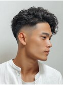 刈り上げセンターパート/波巻きツイストスパイラル/新大塚