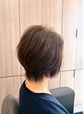 国分寺ショートカットショートボブイルミナカラーヘッドスパ韓国