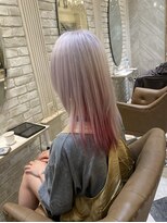 ユアーズヘア 池袋(youres hair)&nbsp;ホワイト×レッド×デザイン