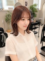 クリーム 町田(Cream) 【町田/小顔】小顔くびれレイヤーミディ×ピンクブラウン