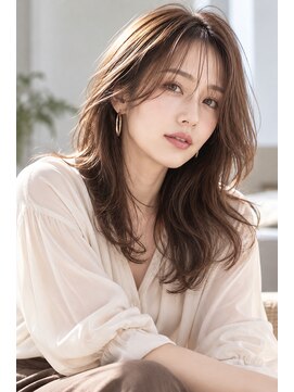 ランソ 成田店(RUNSO) 大人女性の小顔レイヤー×シースルーバング