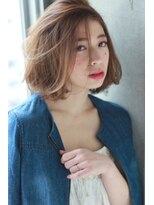 ドアベルヘアリビング(Door Bell hair Living) イノセントかきあげスタイル×エアリーボブ