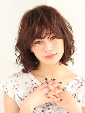 ラフ(raugh) ミックスカールボブ