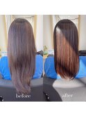 『髪質改善』ストレートエステ（縮毛矯正）（リタッチ可）