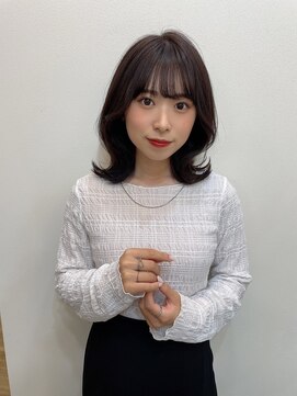 イオエ(ioe) 前髪/アンブレラカラー/こなれミディ/イメチェン/ウェーブパーマ