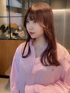 ロンドエニカ 大宮(Lond enika) ピンクブラウン　艶カラー　透明感カラー　韓国　【大宮美容室】