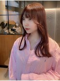 ピンクブラウン 艶カラー 透明感カラー 韓国 【大宮美容室】